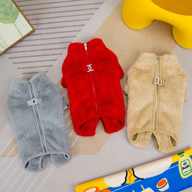 🎁 Christmas Hot Sale🐶Winter Dogs Jumpsuit Coat with Back Zipper