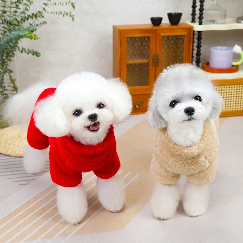 🎁 Christmas Hot Sale🐶Winter Dogs Jumpsuit Coat with Back Zipper